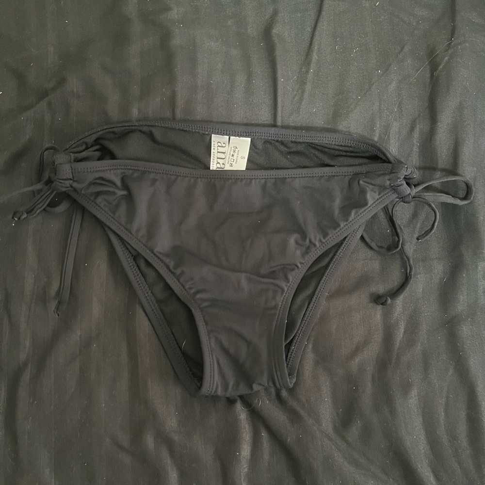 Black Tie-Side Bikini Bottom - Women's Swim